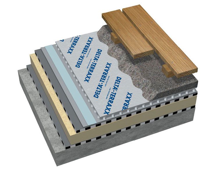 Bestehend aus einem Materialverbund hochwertiger und langlebiger Mittel eignen sich alle DELTA®–TERRAXX Typen ideal für Dachbegrünungen. DELTA® - TERRAXX
